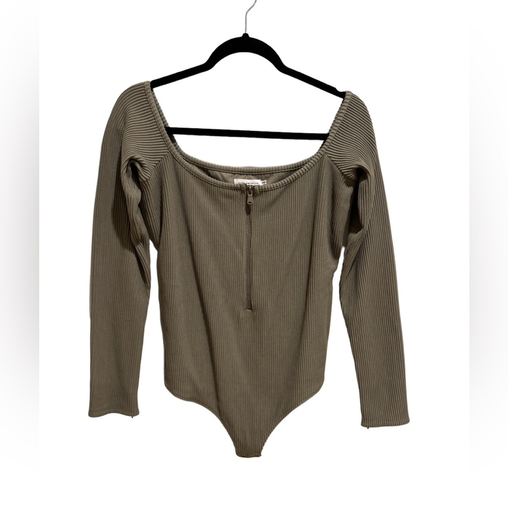 Half Zip Good American Bodysuit